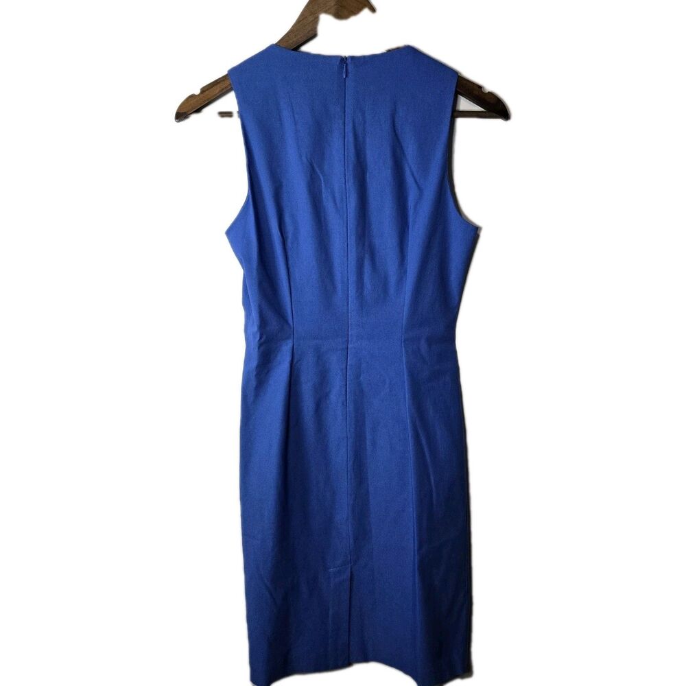 J McLaughlin Blue Minimalist Sheath Dress 4 - Picture 7 of 7